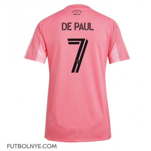 Camiseta Inter Miami Rodrigo De Paul #7 Primera Equipación para mujer 2025-26 manga corta